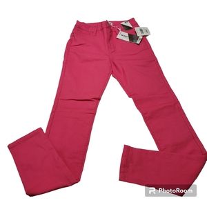 YMI Mid-Rise Skinny Jeans/Pants Fiery Coral Hot Pink Size S